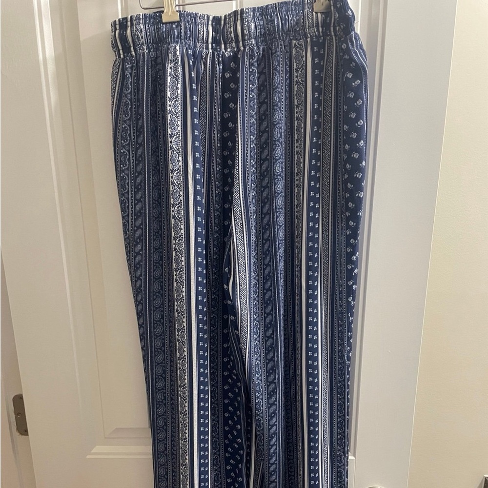 NWOT Cotton Bleu Boutique Palazzo Pants 2X